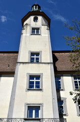 Fototapeta na wymiar Turm am Schloss Schönau in Bad Säckingen