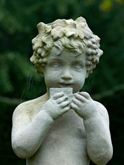 The Faune figure in the Faune Garden at a French Manor House