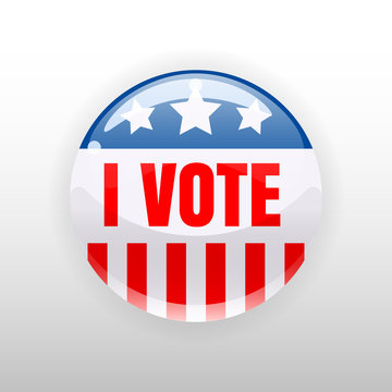 I Vote United States of America button election, badge