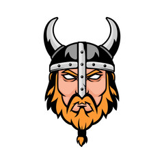Viking Head Logo Template, vector illustration Eps10
