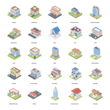 
Buildings and Architectures Icons 
