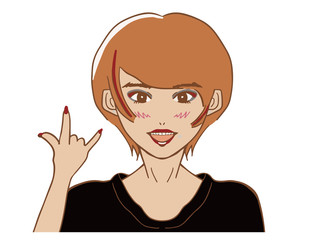 ロック　v系の女の子