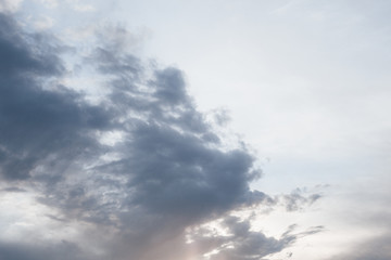 Fototapeta na wymiar clouds in the sky while sunset