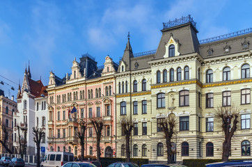 Fototapeta na wymiar Elizabetes street in Riga, Latvia
