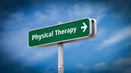 Obraz premium Street Sign to Physical Therapy