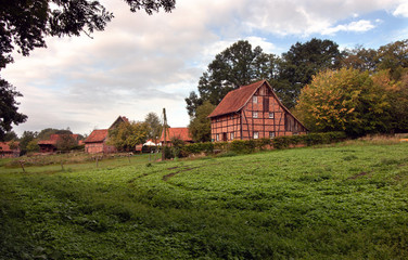 Obraz premium Old german village