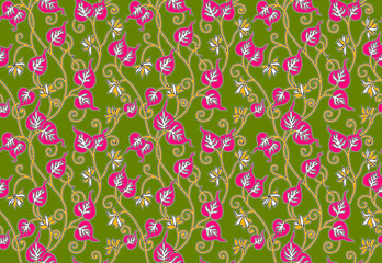 Fototapeta premium leaf seamless pattern