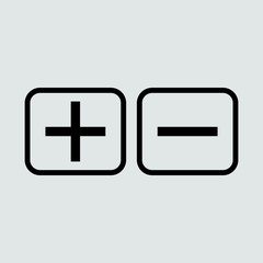 Obraz premium plus minus icon