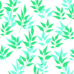 Texture with flowers and plants. Floral ornament. Original flowers pattern.