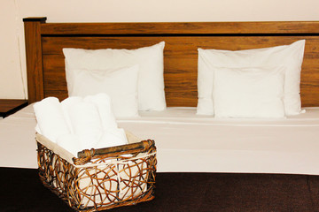 Hotel room bedroom in Tbilisi