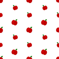 Seamless pattern with apples.