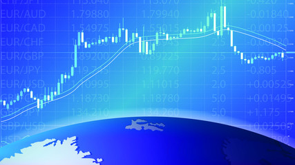 Forex trading background. Global stock market.