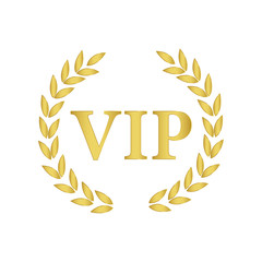 Fototapeta premium gold vip icon. golden privilage symbol vector logo 