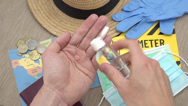 Coronavirus Covid-19 and Summer holiday travel concept
