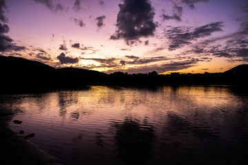 atardecer en lagoinha pequena