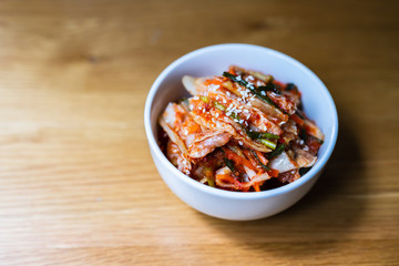 Gimchi or Kimchi are Korean spicy fermented pickles.
