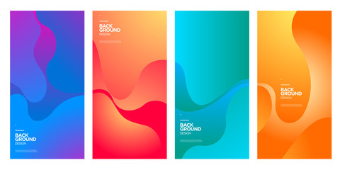 Obraz premium Vector colorful abstract fluid gradient pattern background