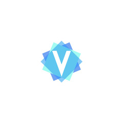 Fototapeta premium Letter V logo