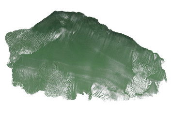 Acrylic paint mountain. Abstract rough monotype print technique.