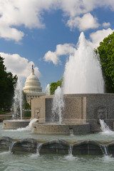 U.S. Capitol Building as seen from Upper Senate Park - Washington D.C. United States of America