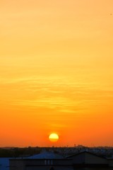 Obraz premium Sunrise in the morning at Kutch, Gujarat, India