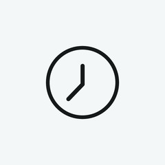 clock icon vector illustration