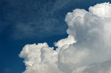 blue sky with clouds
