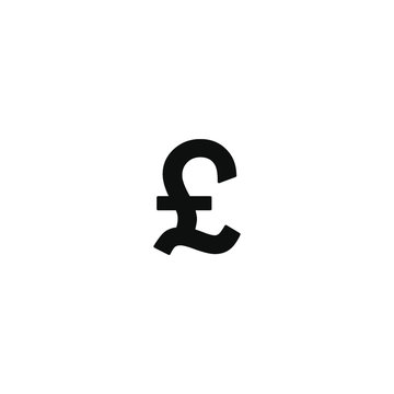 Pound sterling icon.GBP currency symbol.Currency pound icon