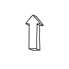 Fototapeta premium arrow doodle icon