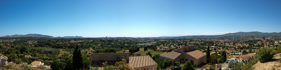 Panorama d'Allauch, vue sur Marseille