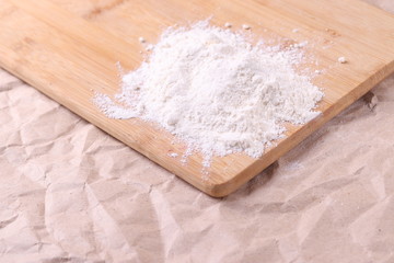 White Wheat Bakery Flour  close up shot
