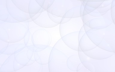 Abstract white background. Backdrop with light transparent bubbles. 3D illustration