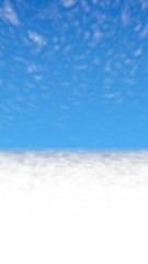 Obraz premium Blue sky background with white clouds. Cumulus white clouds in the clear blue sky in the morning. 3D illustration
