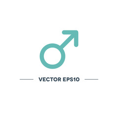 male symbol vector icon