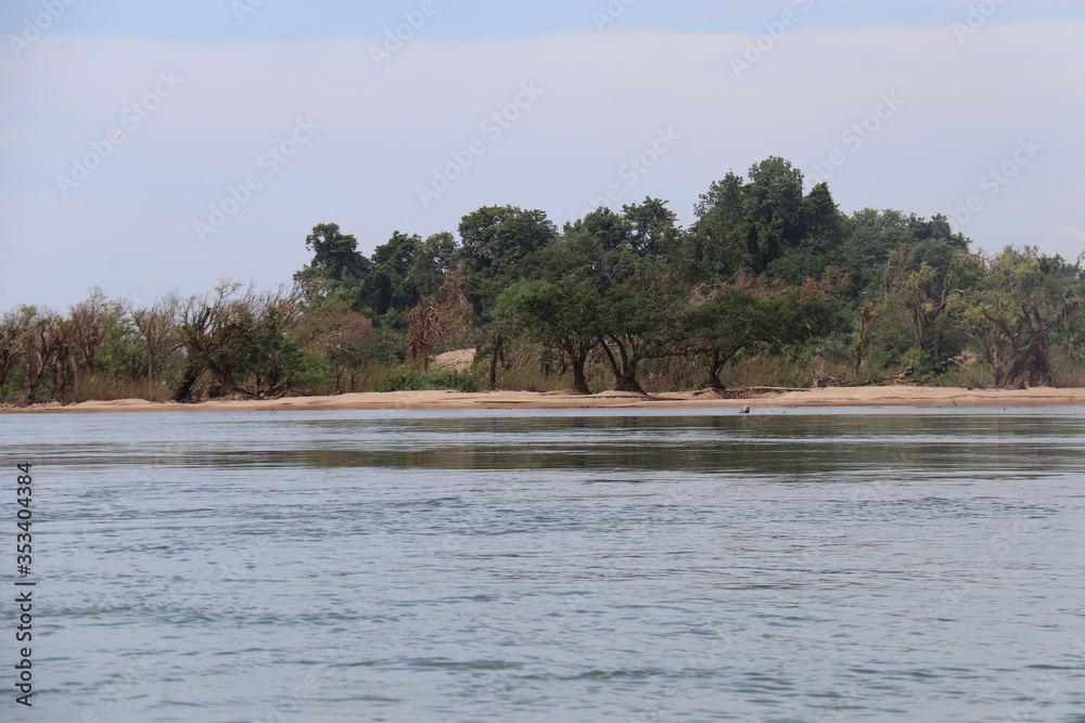 Poster Fleuve Mékong à Don Det, Laos