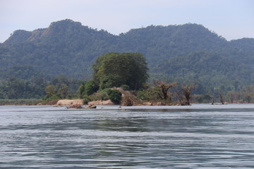 Fleuve Mékong à Don Det, Laos