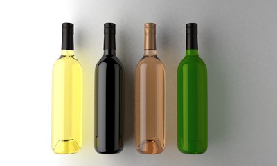 Mockup bottle vin