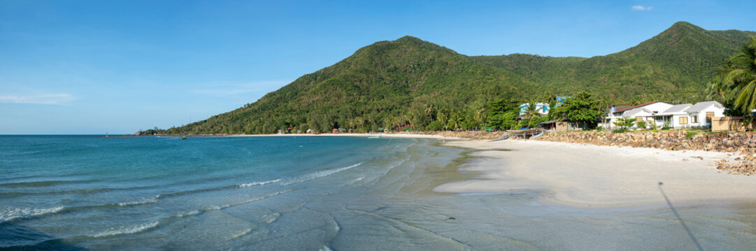 Panorama view of Chaloklum Baech  on Phangan Island, Thailand
