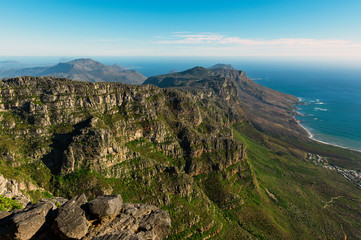 Fototapeta na wymiar Table Mountain landscape in Cape Town, South Africa.