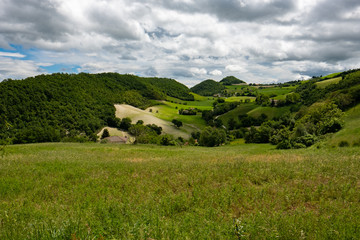 Fototapeta na wymiar Landscape of hills
