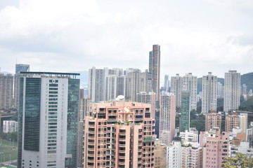 Fototapeta na wymiar Hong Kong Skyline Wan Chai