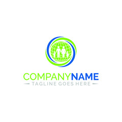 Human Globe Logo Concept