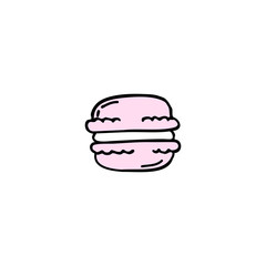 macaroon doodle icon