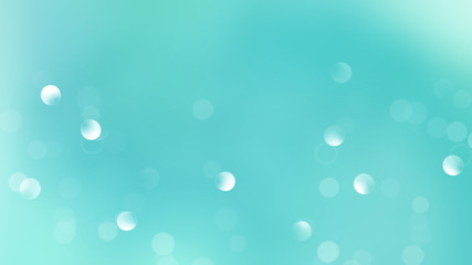 Abstract teal bokeh background 
