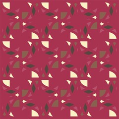 Beautiful of Colorful Semi-Circle, Repeated, Abstract, Illustrator Pattern Wallpaper. Image for Printing on Paper, Wallpaper or Background, Covers, Fabrics