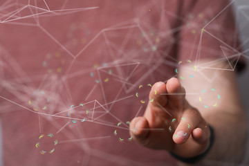 binary code interface digital touch