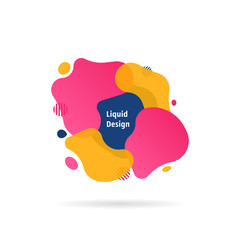 liquid shape fluid design logo