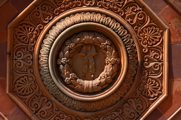 ornament on the wall