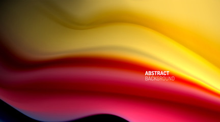 Liquid colors fluid gradients on black background