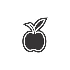 Apple icon logo design vector